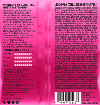 Ernie Ball SUPER SLINKY NICKEL WOUND ELECTRIC GUITAR STRINGS 9-42 GAUGE