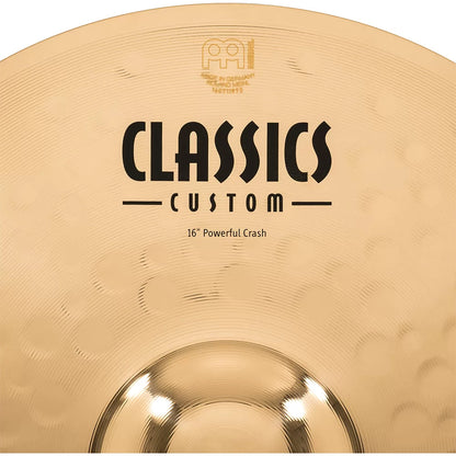 Meinl Cymbals Classics Custom Brilliant 16" Powerful Crash