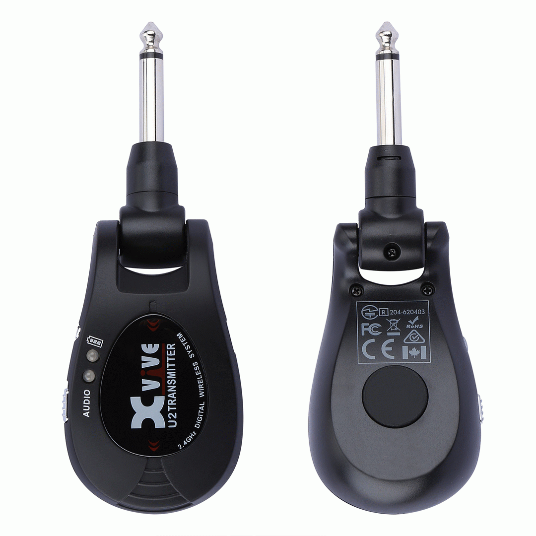 Xvive U2 2.4GHZ Guitar Wireless System in Black