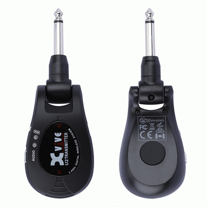 Xvive U2 2.4GHZ Guitar Wireless System in Black