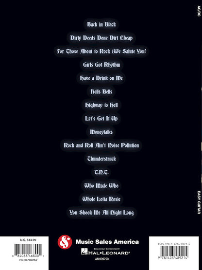 AC DC Easy Guitar Riffs And Solos Tab