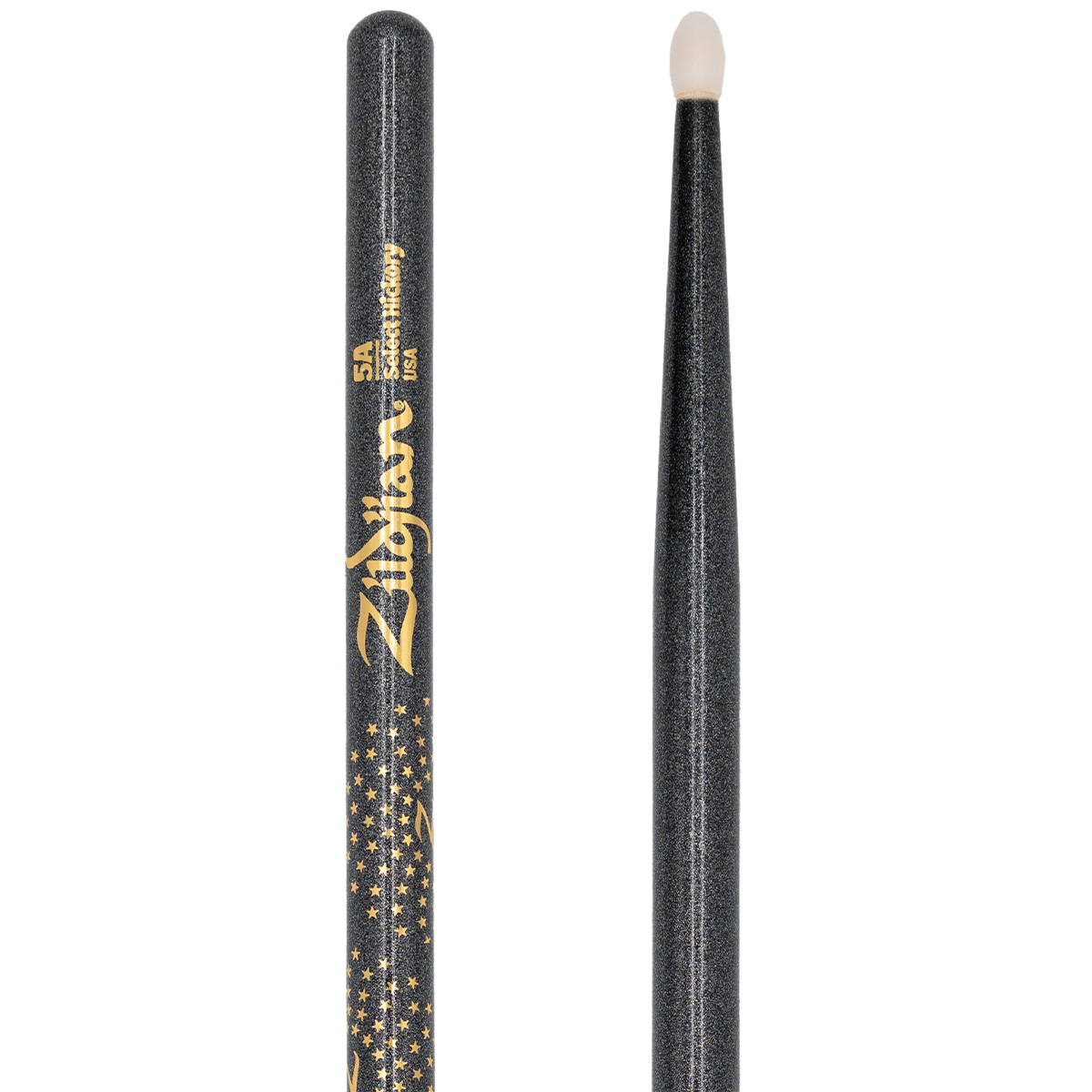 Zildjian Z Custom Limited Edition Nylon Tip 5A Drumsticks in Black Chroma