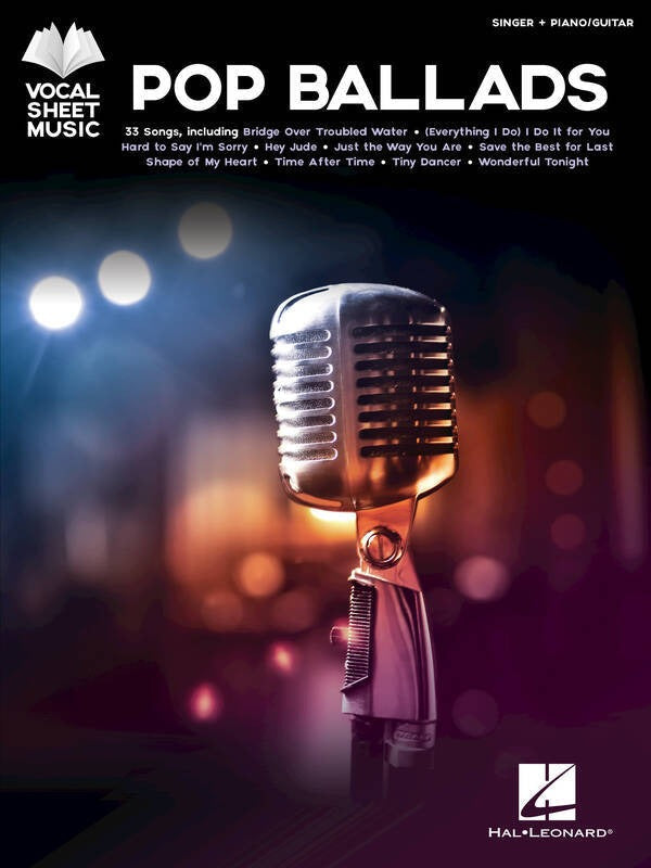 Pop Ballads Vocal Sheet Music PVG