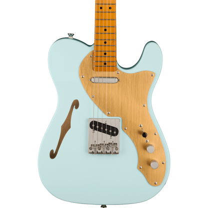 Squier FSR Classic Vibe '60s Telecaster Thinline, Maple Fingerboard, Gold Anodized Pickguard in Sonic Blue