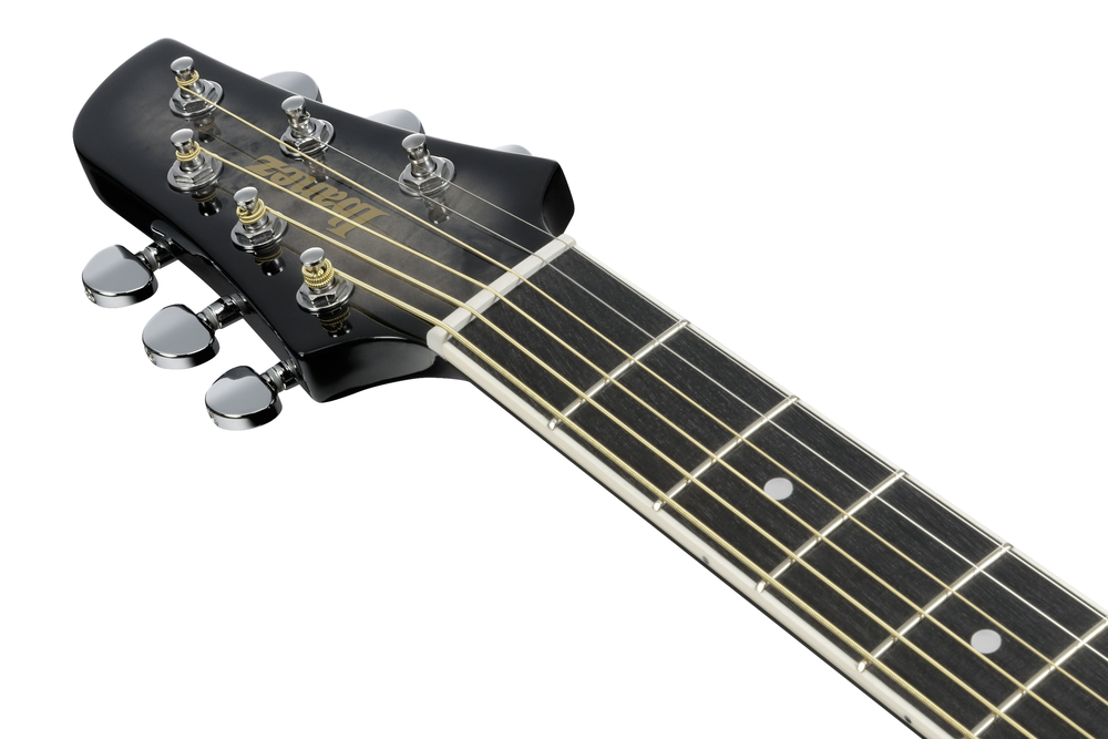 Ibanez TCY10PA Electric Acoustic Guitar in Transparent Brown Black Burst High Gloss