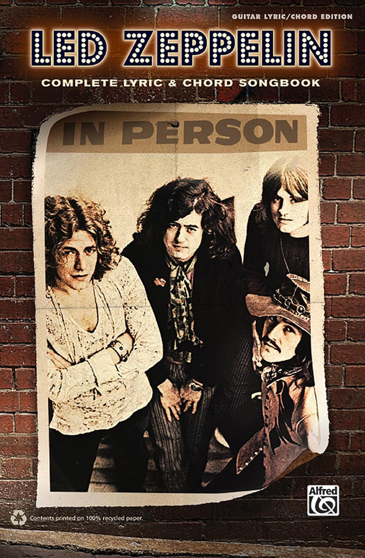 Led Zeppelin Complete Lyric And Chord Songbook
