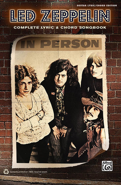 Led Zeppelin Complete Lyric And Chord Songbook