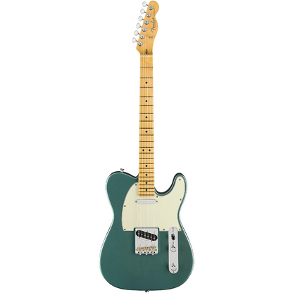 Fender American Professional Classic Telecaster Electric Guitar, Maple Fingerboard in Faded Sherwood Green Metallic