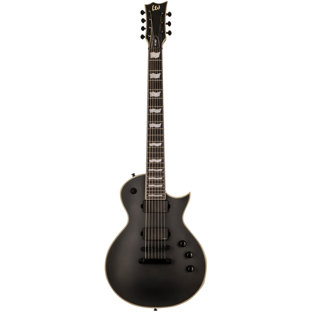 ESP LTD EC-407 7 String Electric Guitar in Black Satin