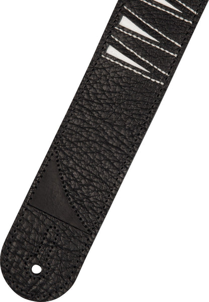 Jackson 2" Shark Fin Leather Strap in Red and Black