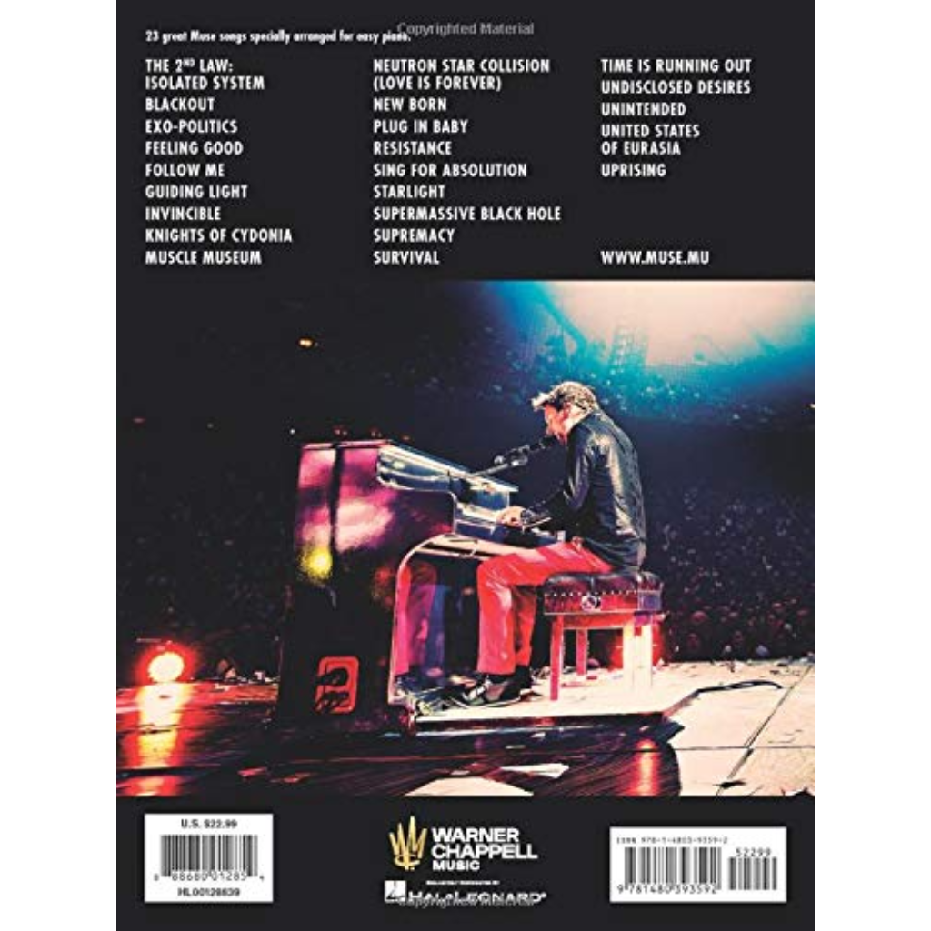 Muse The Easy Piano Songbook