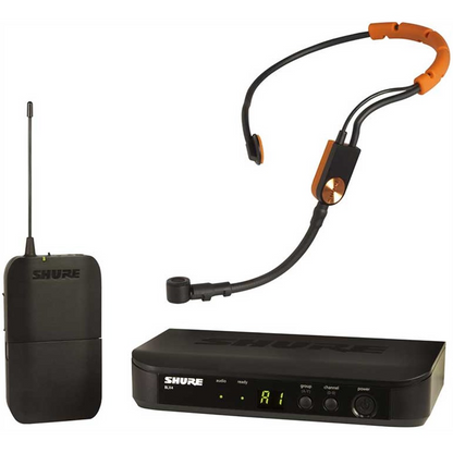 Shure Wireless Headworn Mic System BLX1 Tx; SM31FH Mic; BLX4 Rx Auto Setup 614-638MHz