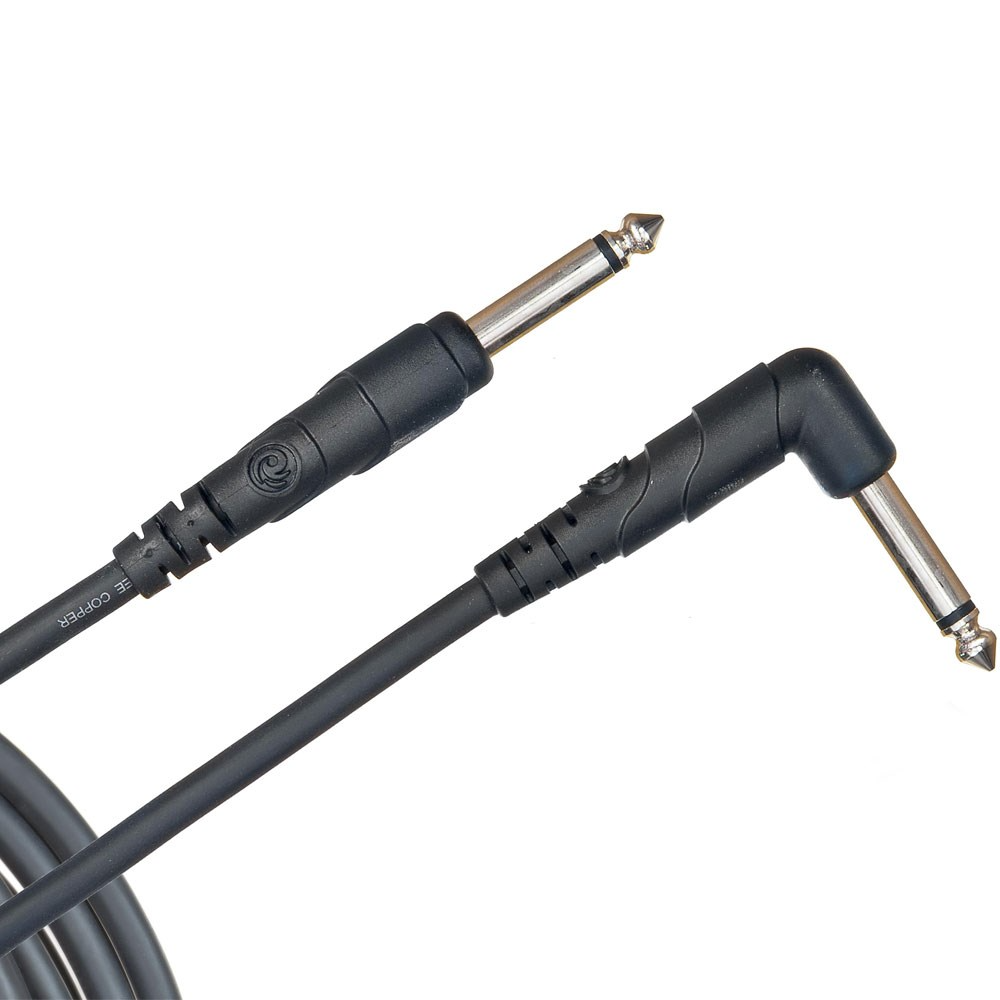 D'Addario Planet Waves Classic Series 10' Straight to Right Angle Instrument Cable