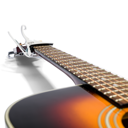 Kyser Quick Change Acoustic Guitar Capo in White