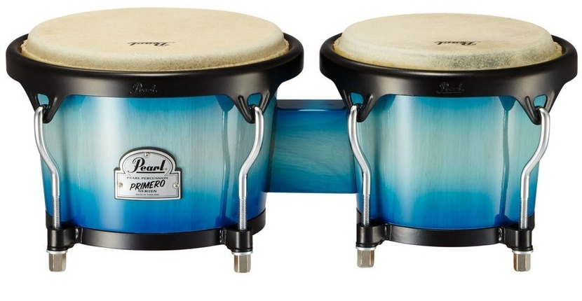 Pearl Percussion Primero Wood  6" and 7" Bongos in Island Shadow