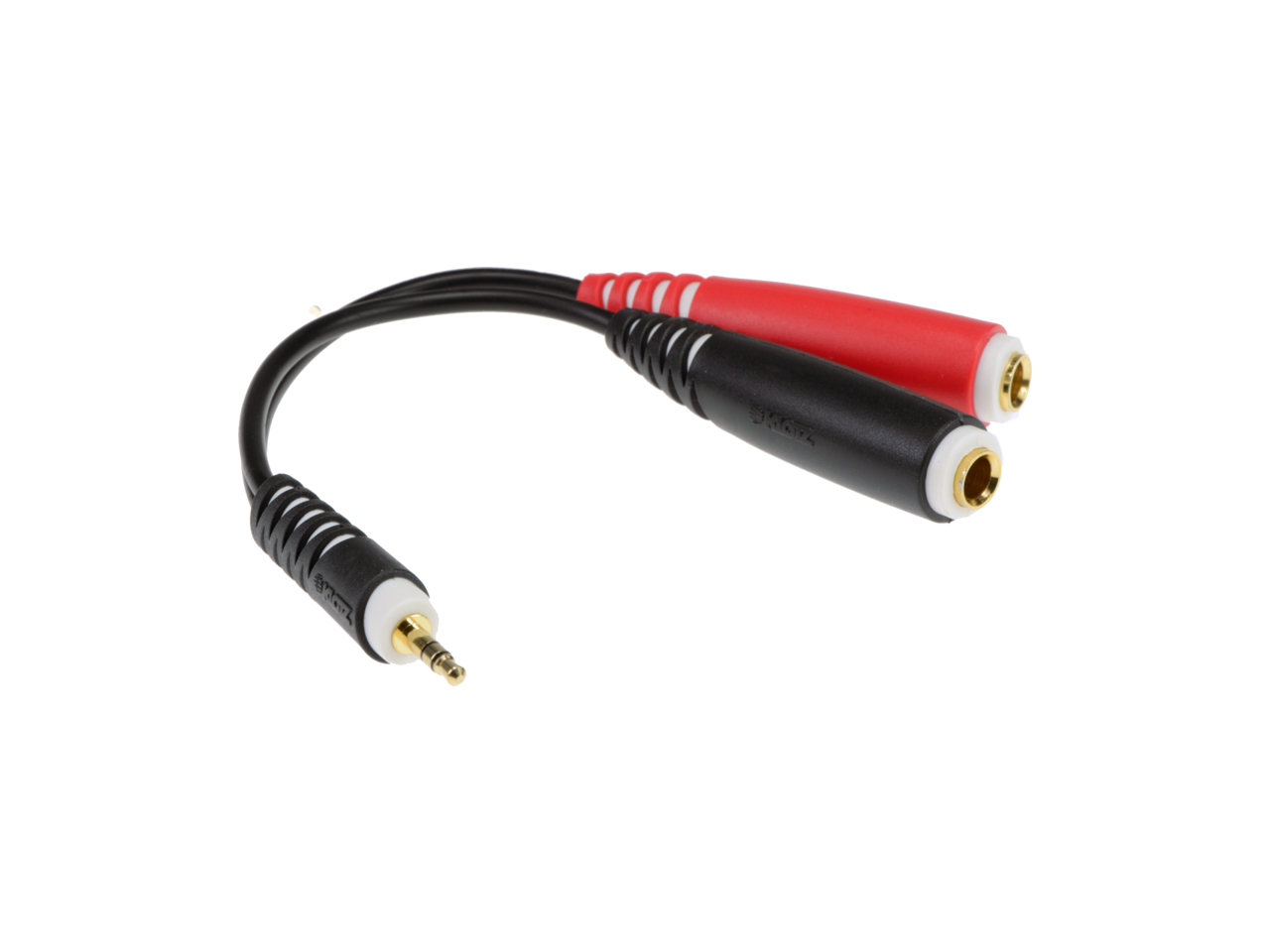 Klotz AYS3 Short Y Cable 20cm TRS 3.5 mm To 2xTS 6.35 mm