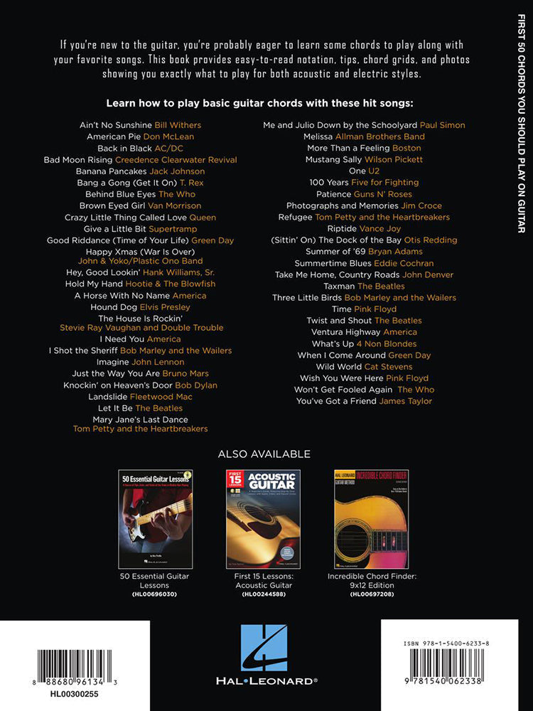 First 50 Chords You Should Play On Guitar