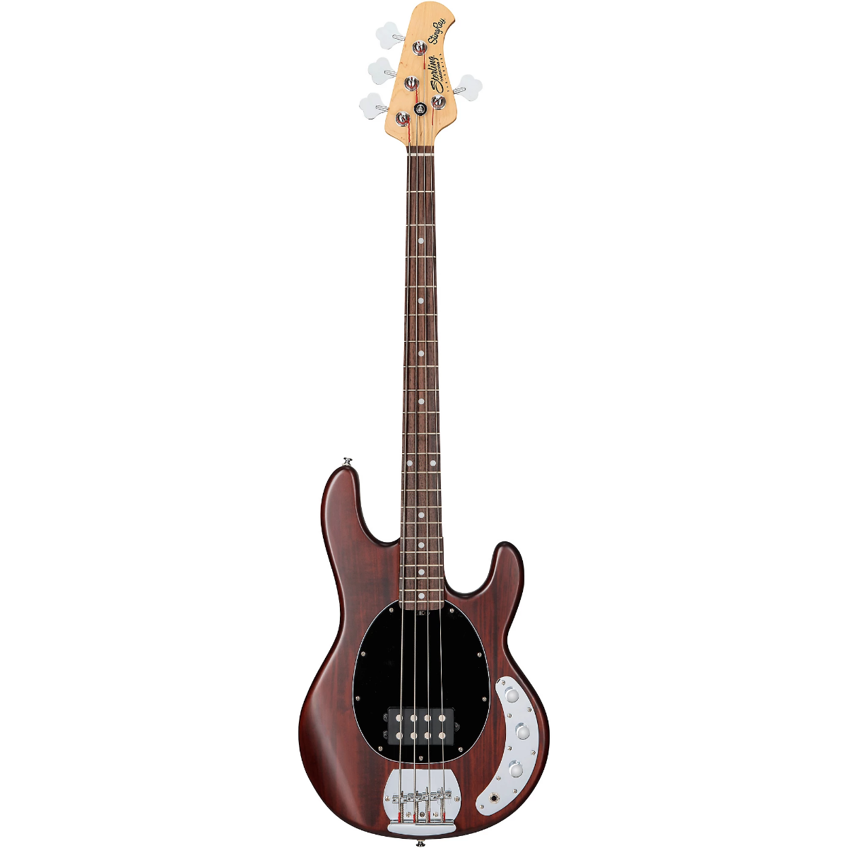 Sterling By Music Man StingRay RAY4 4-String Electric Bass Guitar in Walnut Satin