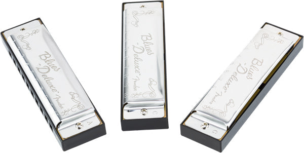 Fender Blues Deluxe Harmonica Pack of 3