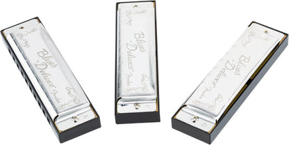 Fender Blues Deluxe Harmonica Pack of 3