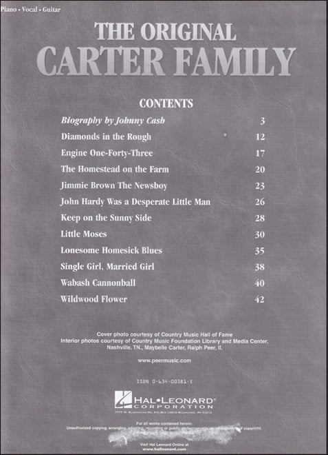 The Original Carter Family PVG
