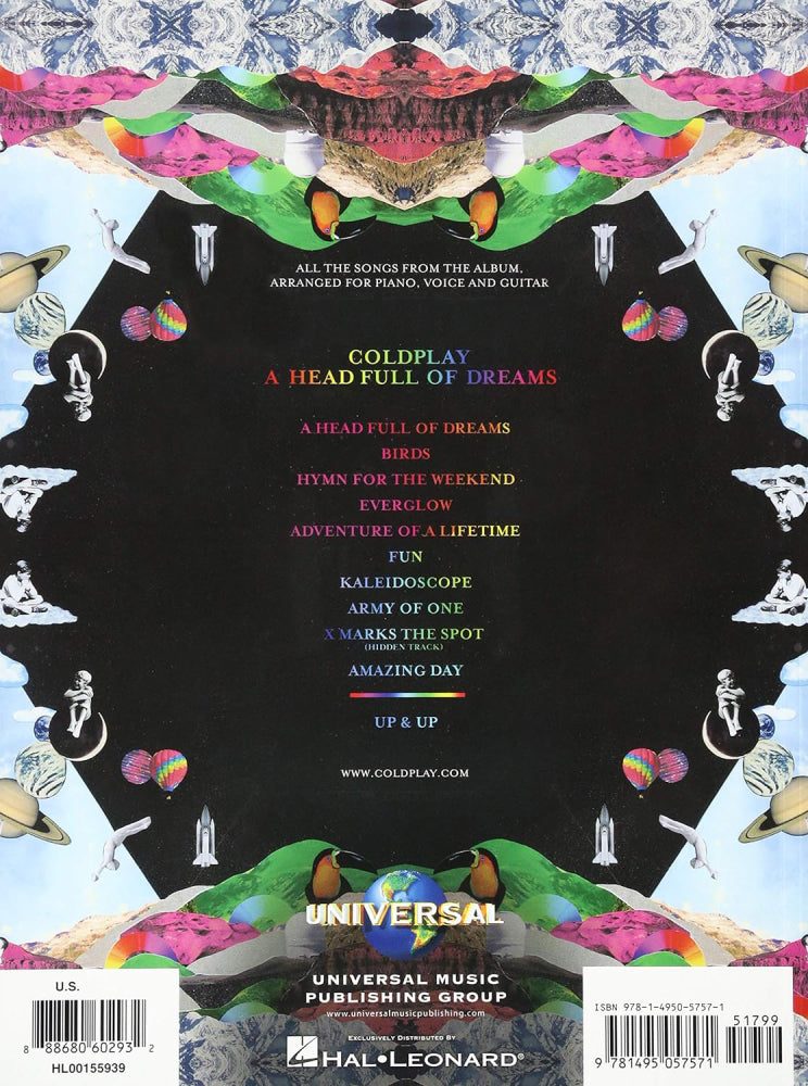 Coldplay A Head Full of Dreams PVG