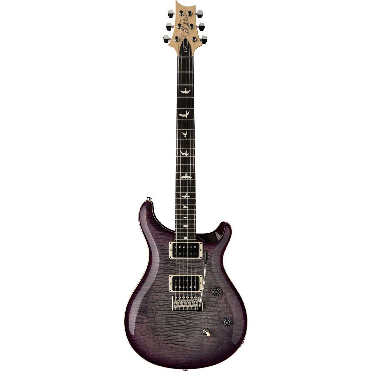 PRS USA CE 24 Electric Guitar in Faded Gray Black Purpleburst