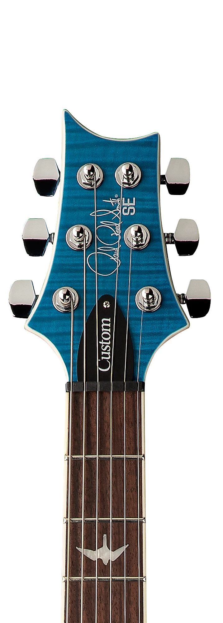 PRS SE Custom 24 Semi Hollow Piezo Electric Guitar in Lake Blue