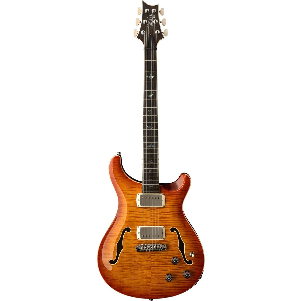 PRS SE Hollowbody II Piezo Electric Guitar in Vintage Sunburst
