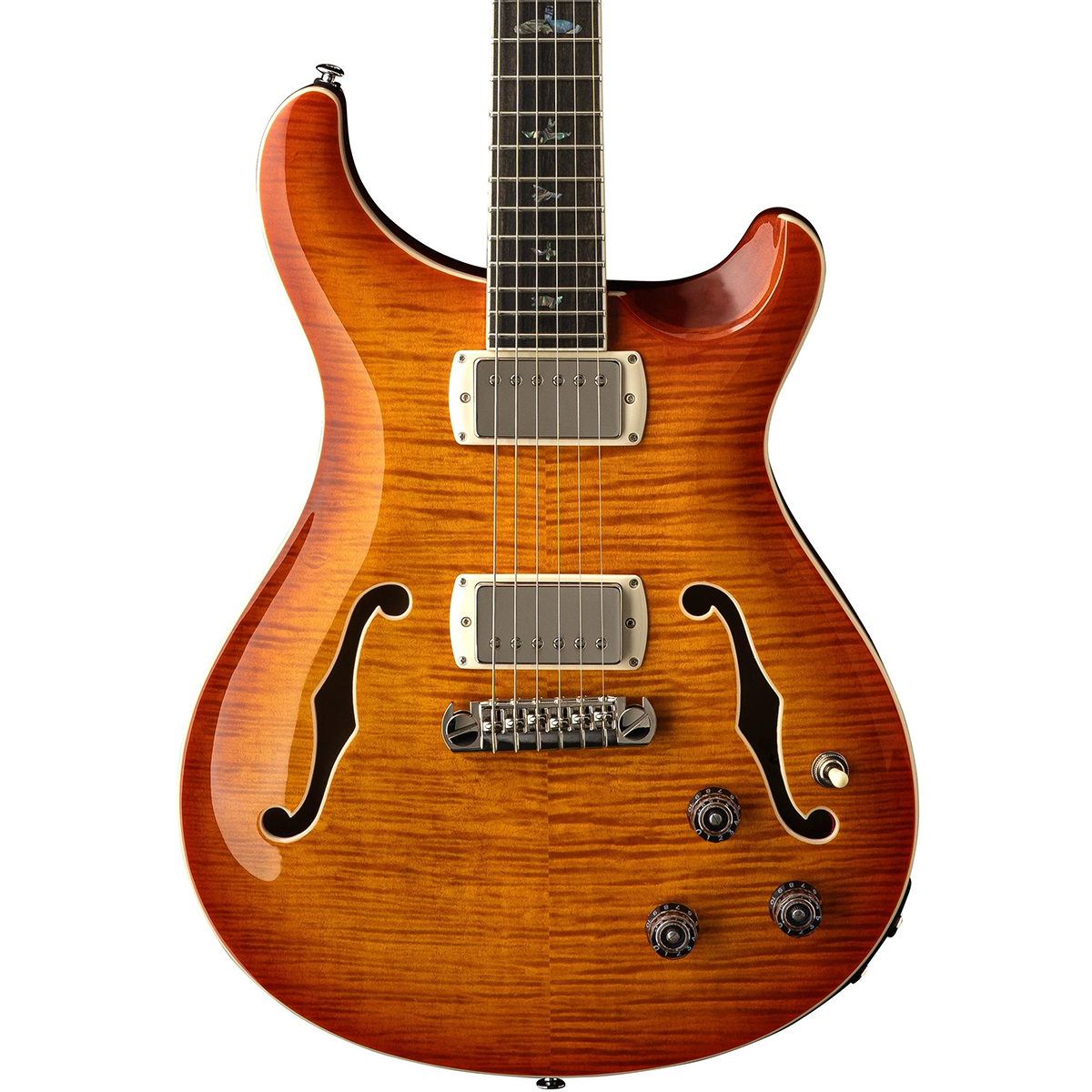 PRS SE Hollowbody II Piezo Electric Guitar in Vintage Sunburst