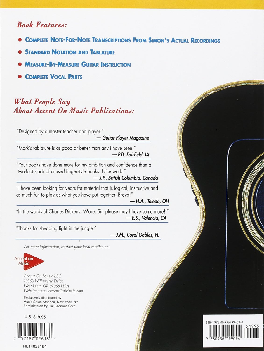 Paul Simon Transcribed Guitar Tab