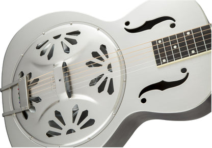 Gretsch G9221 Bobtail Steel Round-Neck A.E., Steel Body Spider Cone Resonator Guitar, Fishman Nashville Resonator Pickup