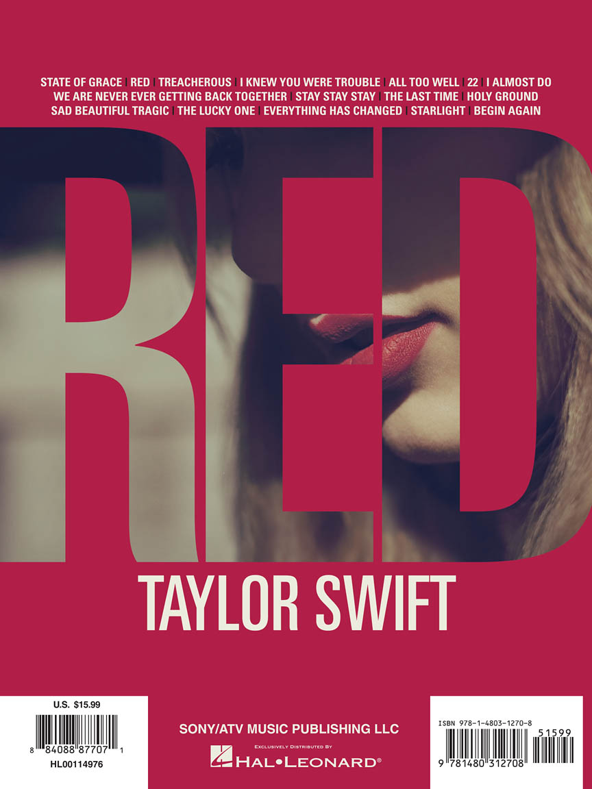 Taylor Swift Red Easy Piano