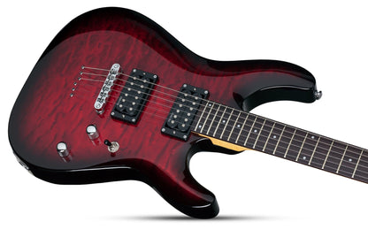 Schecter C 6 Plus in See Thru Cherry Burst