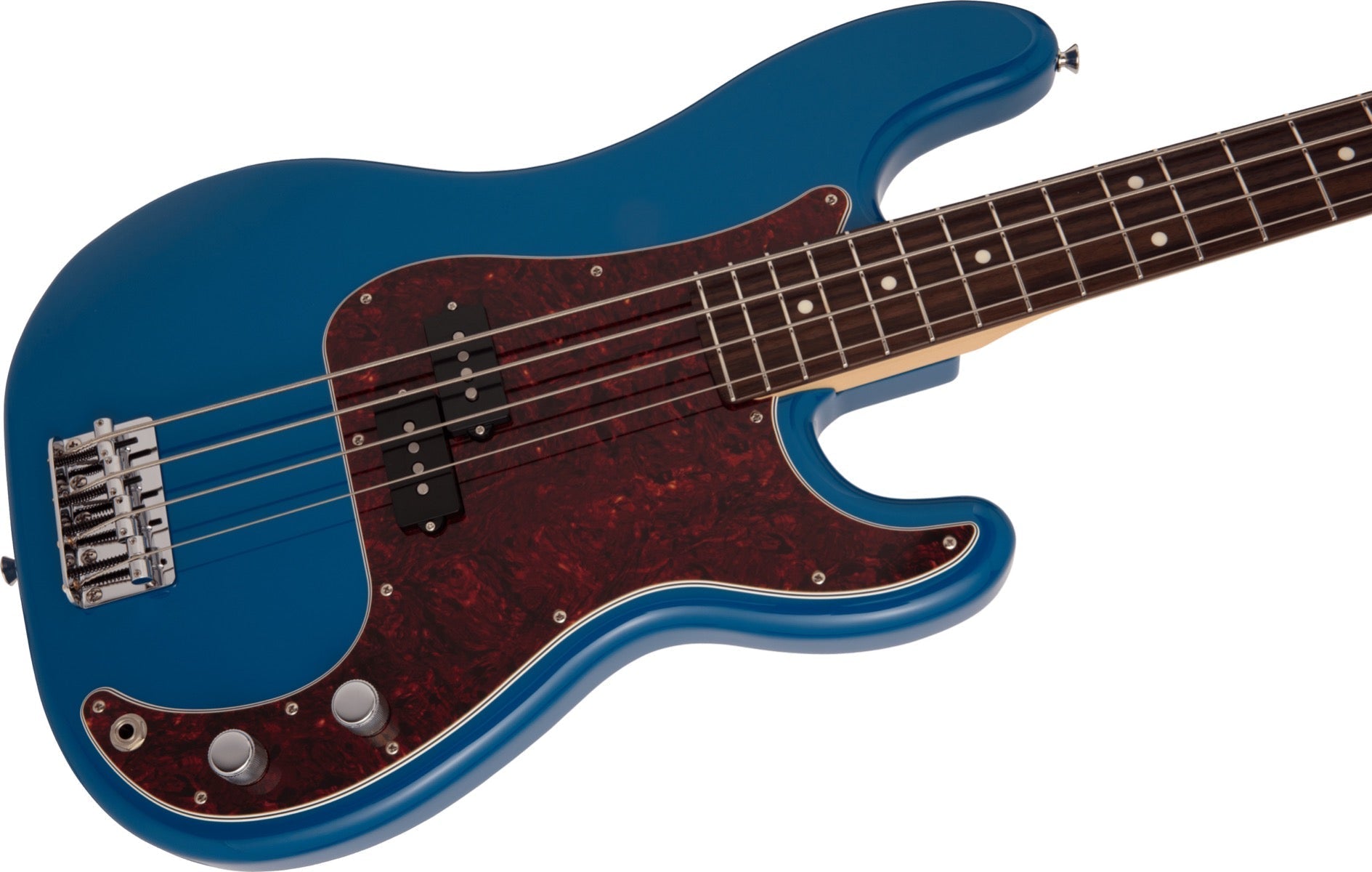 Fender Made in Japan Hybrid II P Bass, Rosewood Fingerboard in Forest Blue
