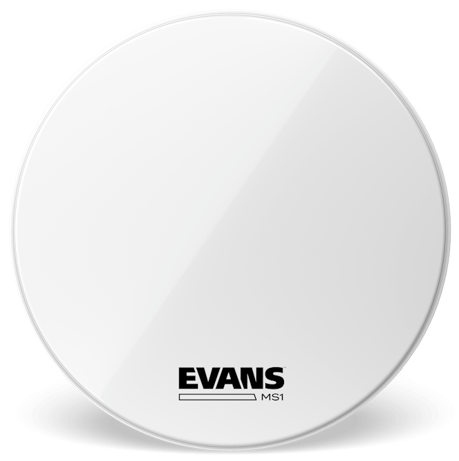 Evans MS1 White Marching 24" Bass Drum Head