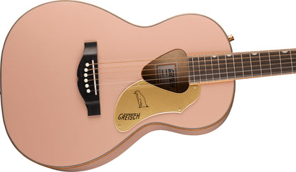 Gretsch G5021E Rancher Penguin Parlor Acoustic Electric Guitar in Shell Pink