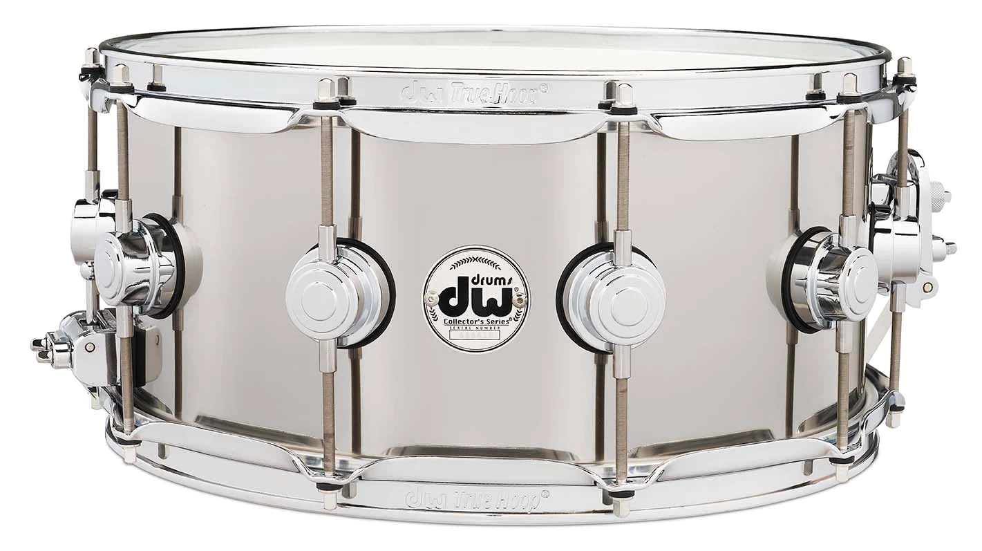 DW Collectors Series 6.5" x 14" Stainless Steel Snare Drum