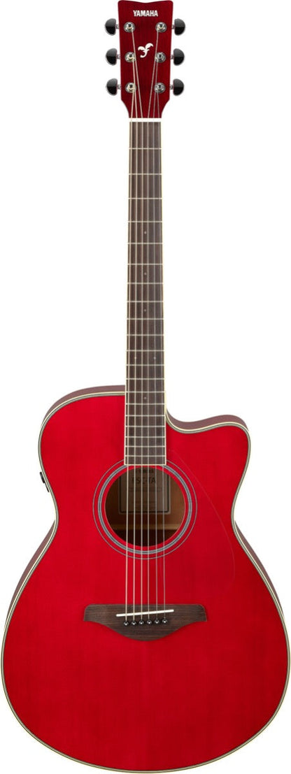 Yamaha FSC TA TransAcoustic Guitar in Ruby Red