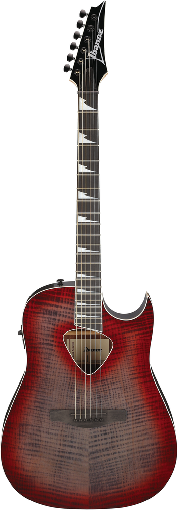Ibanez ALT50FA Electric Acoustic Guitar in Red Doom Burst High Gloss