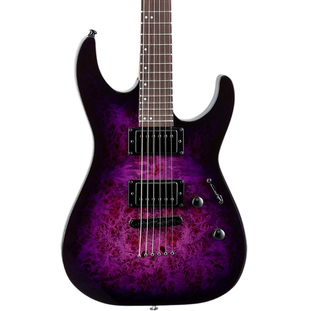 ESP LTD M-200DX NT Electric Guitar in Purple Burst