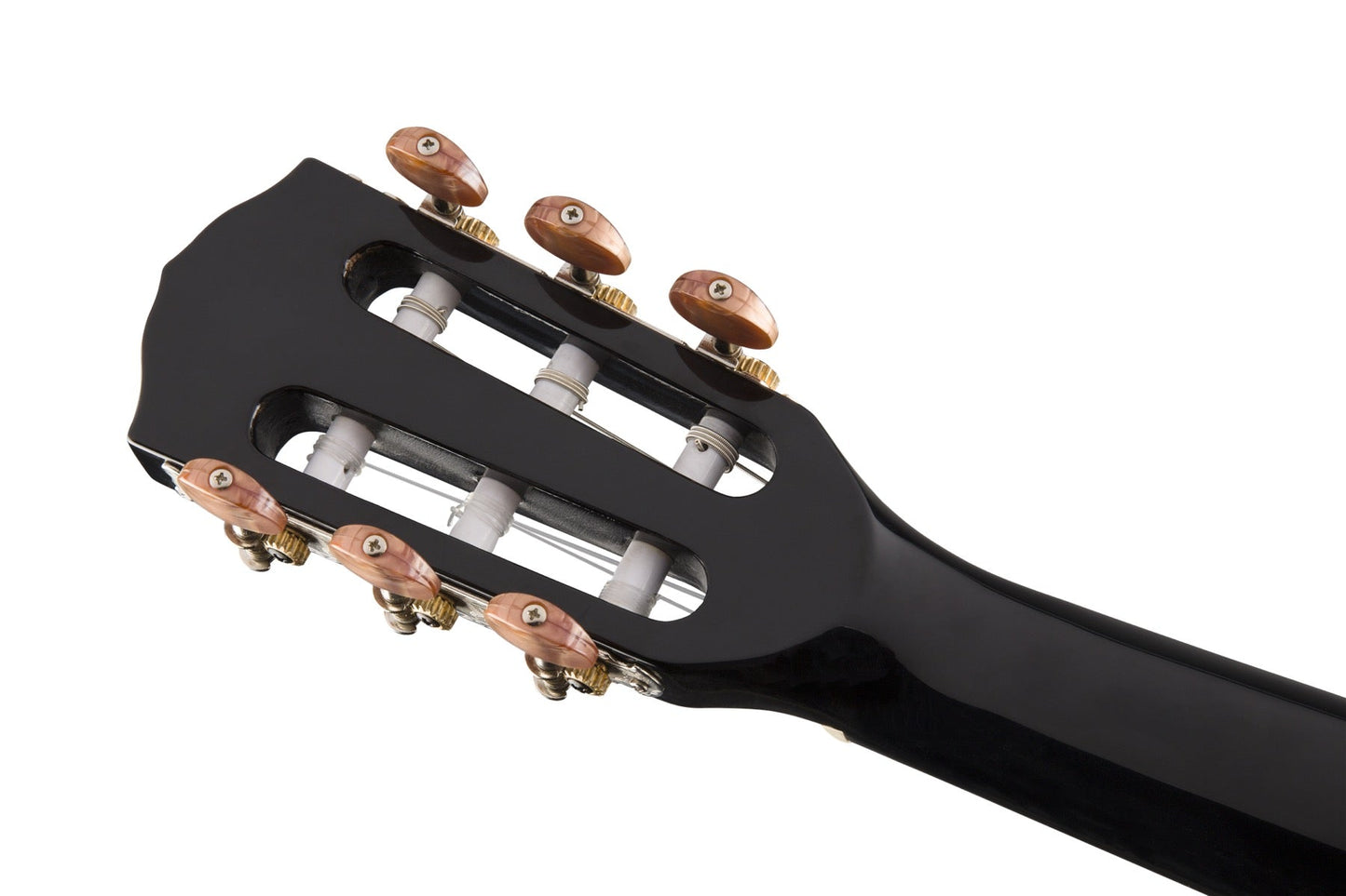 Fender CN140SCE Nylon Thinline, Walnut Fingerboard in Black