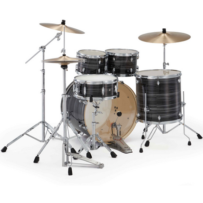 Pearl Export Plus 5-Piece Fusion Plus Drum Kit with Cymbal Pack in Graphite Silver Twist