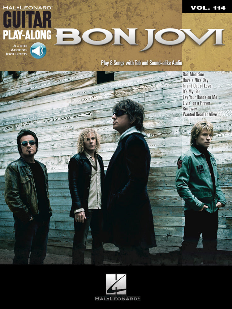 Bon Jovi Guitar Playalong Volume 114 BK/OLA