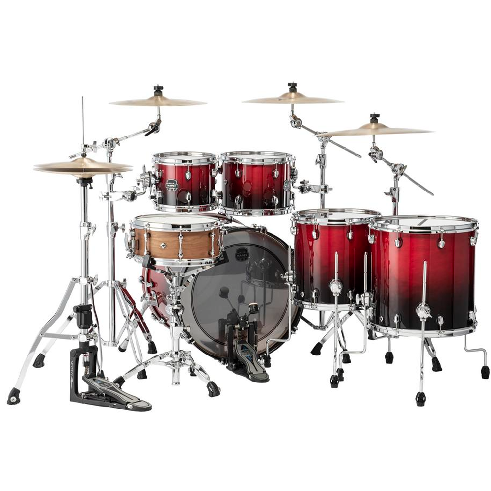 Mapex Saturn Studioease 5-Piece Shell Pack in Scarlet Fade