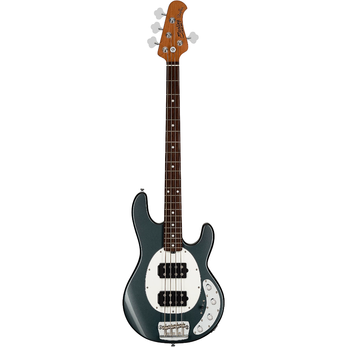Sterling By Music Man StingRay Ray 34 HH Bass Guitar in Charcoal Frost