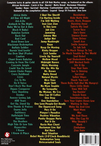 Bob Marley Complete Chord Songbook