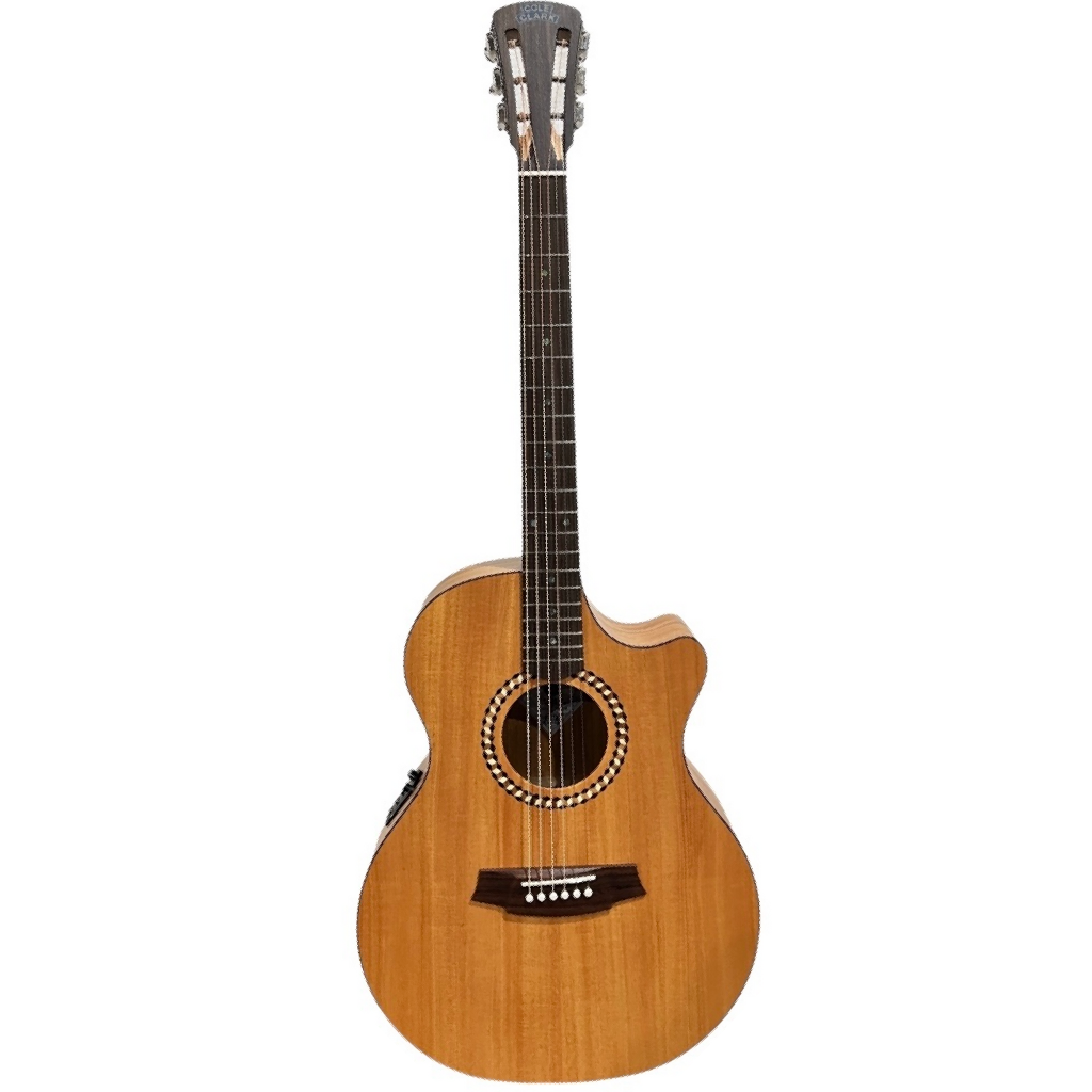 Cole Clark SRAN2EC-MMAH-R Studio Recording Grand Auditorium Acoustic Electric Guitar in Natural Satin