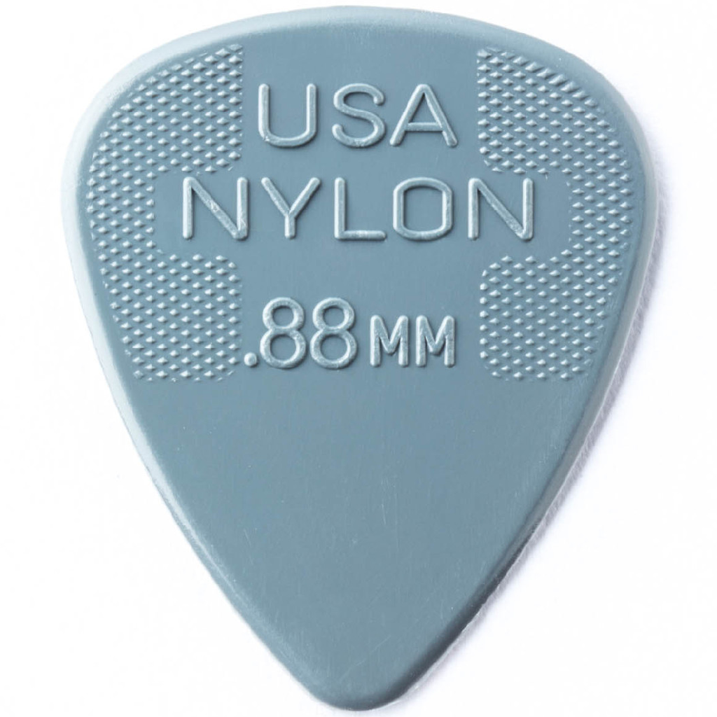 Jim Dunlop Nylon Standard Guitar Picks .88mm 12 Pack in Grey