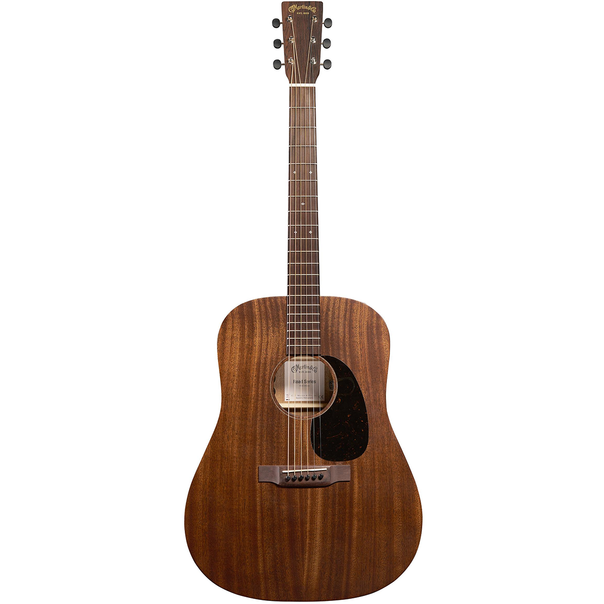 Martin D-10E Retro Sapele Road Series Acoustic Electric Guitar in Dark Mahogany